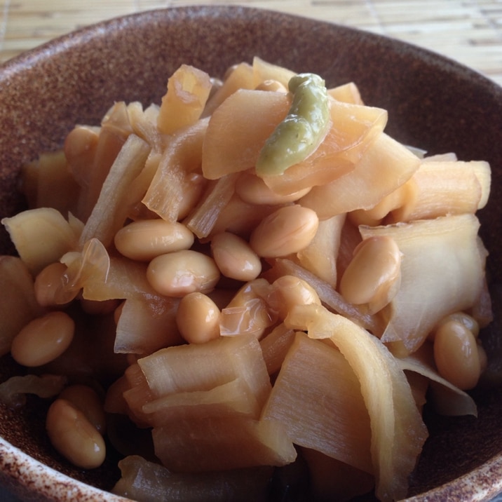 かんぴょうと大豆の煮物♪